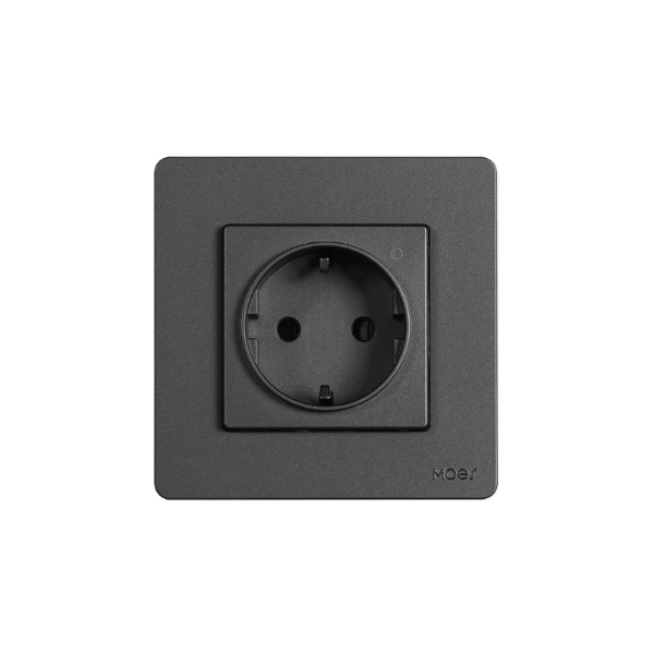 Tomada Inteligente Zigbee Star Ring com Monitorização de Energia - Cinzento