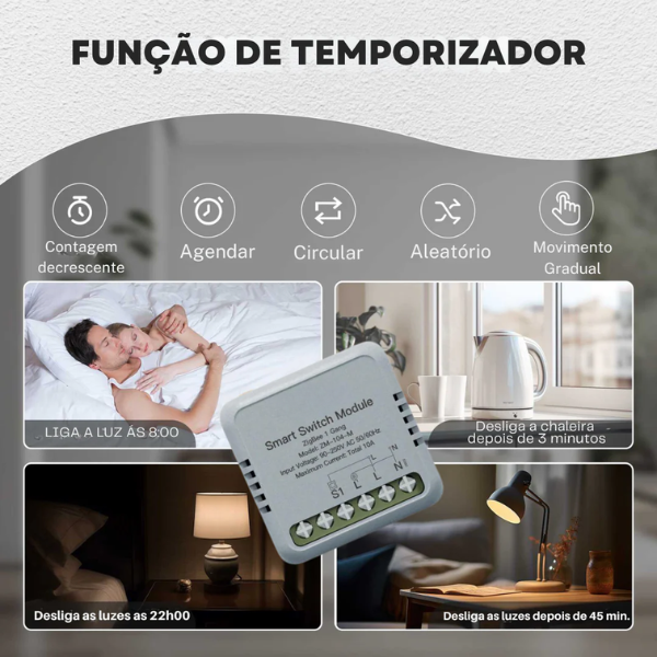 Mini Módulo Zigbee para Luzes - Tuya / Smartlife