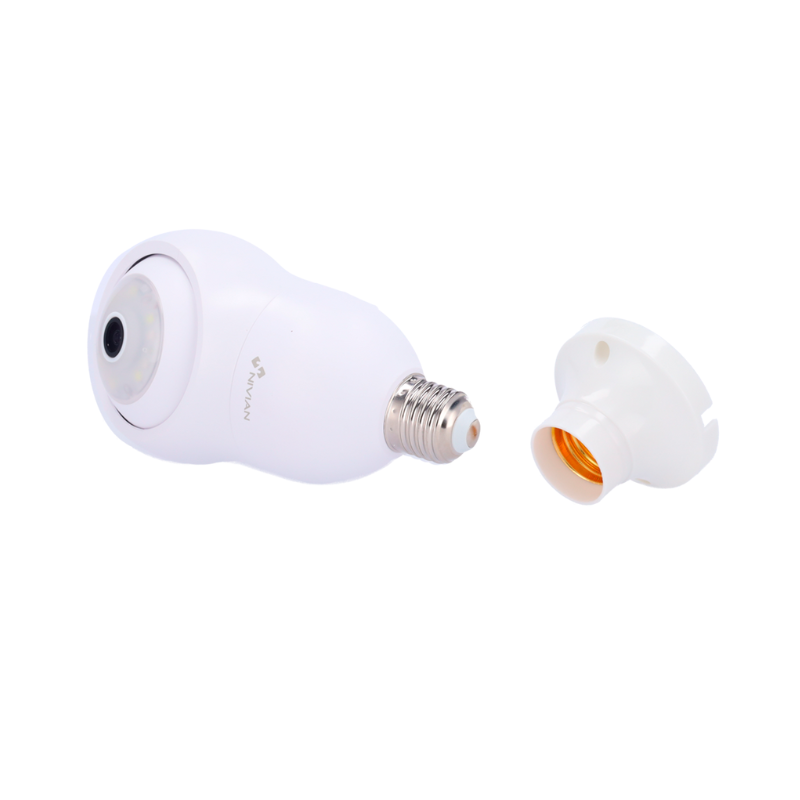 Cámara de seguridad 2K Wi-Fi 360 con enchufe E27 - Tuya/Smartlife