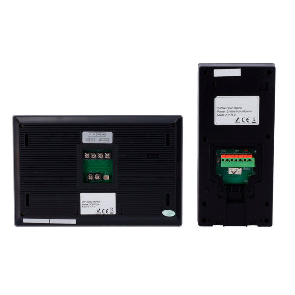 Kit de Videoporteiro WiFi 2 Fios com Teclado + Monitor 7” Touch