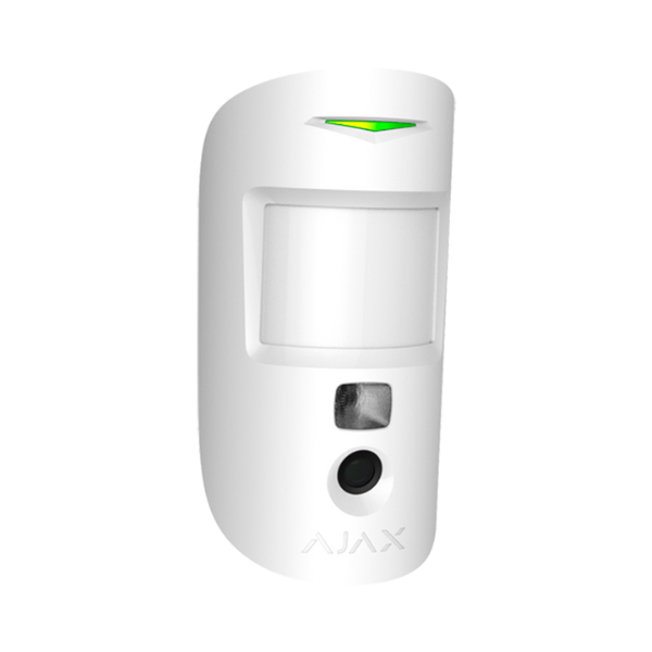 Kit de alarme anti-intrusão profissional c/ sensor de câmara e comunicação Ethernet/GPRS - Branco