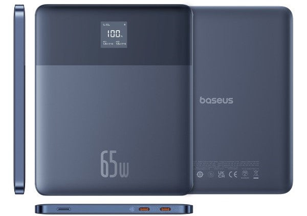Powerbank Blade2 c/ Display 12000Mah 65W Azul