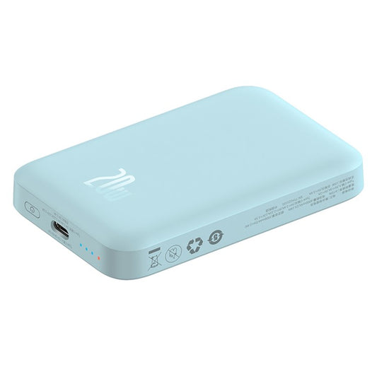Power Bank Magnetic Mini Wireless Fast Charge 2022, 6000Mah 20W Azul