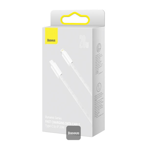 Cabo Dynamic Series Fast Charging Data Type-C To Ip 20W 2M White