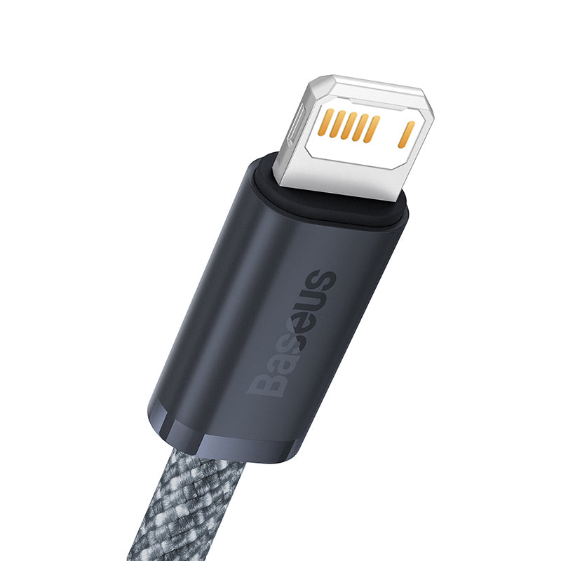 Cabo Dynamic Series Fast Charging Data Cabo Usb To Ip 2.4A 1M Slate Gray