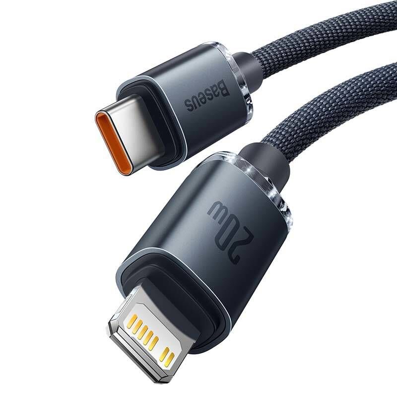 Cabo Crystal Shine Series Fast Charging Data Type-C To Ip 20W 2M Preto