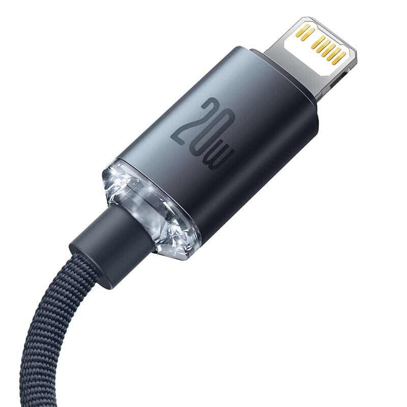 Cabo Crystal Shine Series Fast Charging Data Type-C To Ip 20W 2M Preto