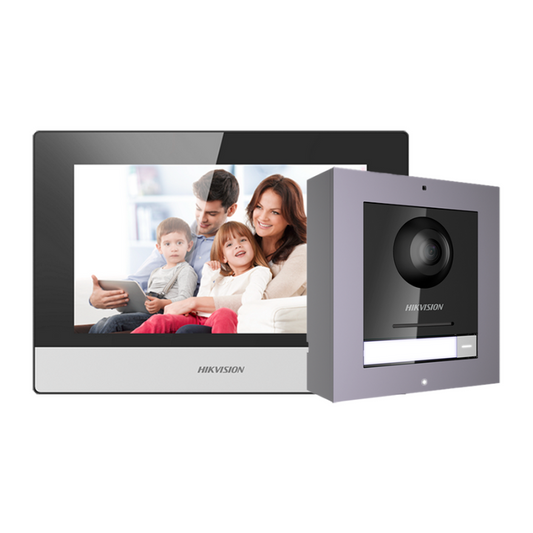 Kit de Videoporteiro - Hikvision DS-KIS602(B)