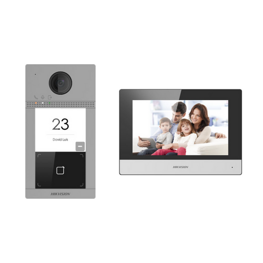 Kit de Videoporteiro - Hikvision DS-KIS604-P(C)