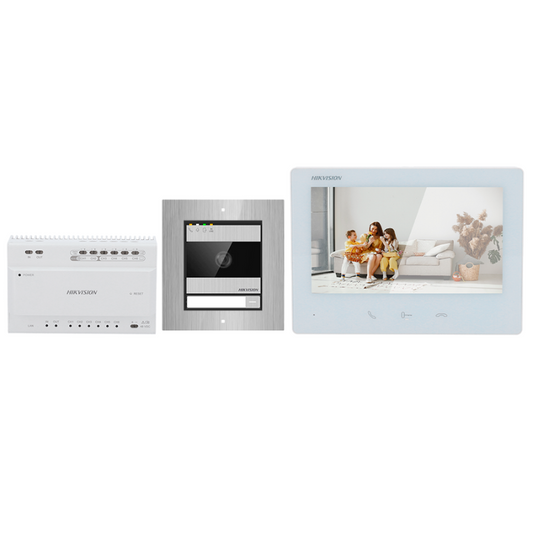 Kit de Videoporteiro - Hikvision DS-KIS704EY