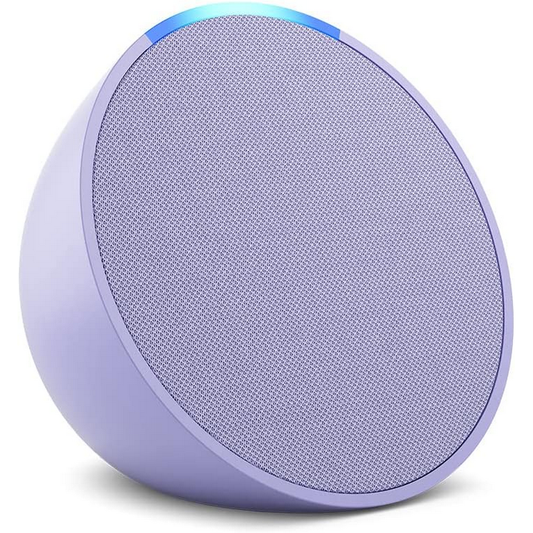 Eco Pop | Altavoz compacto e inteligente de sonido completo con Wi-Fi, Bluetooth y Alexa | Lavanda 