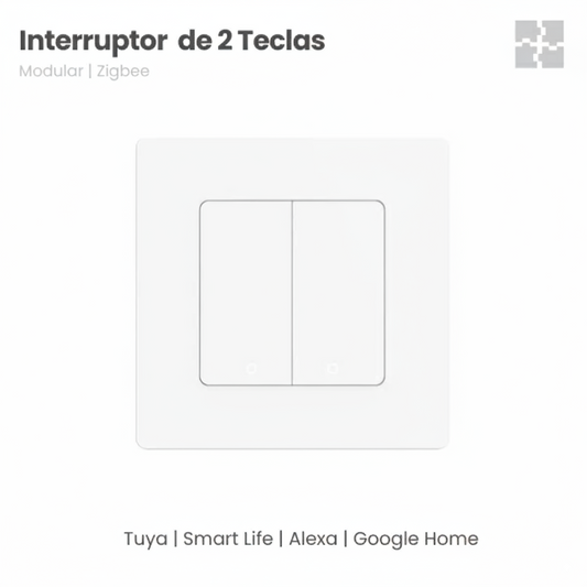 Interruptor Star Ring Zigbee 3.0 - 2 Gang - Branco