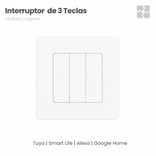 Interruptor Star Ring Zigbee 3.0 - 3 Gang - Branco