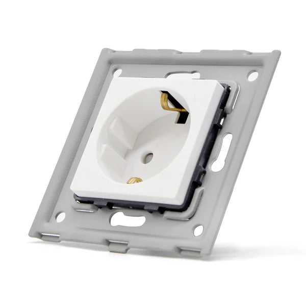Base mecánica Schuko común para integración - Línea Desire Blanca - FK86EUSK1W