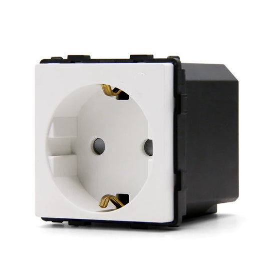 Base mecánica Schuko común para integración - Línea Desire Blanca - FK86EUSK1W