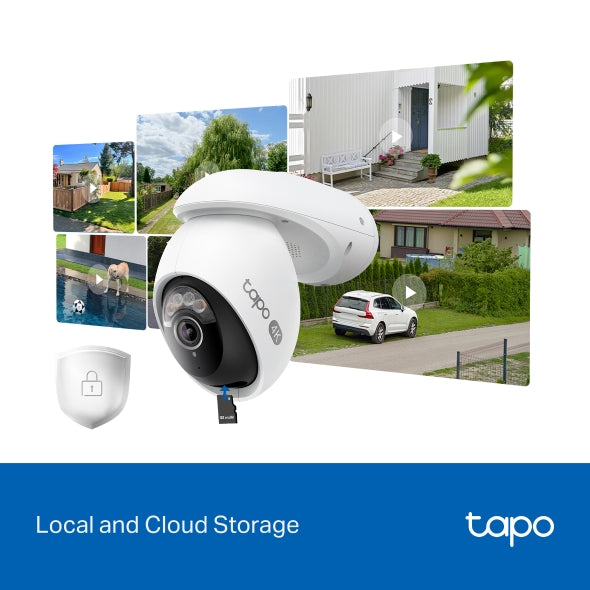 Câmara de Segurança TP-Link Tapo TC46 Ultra HD 4K – Proteção Externa 360° Wi-Fi