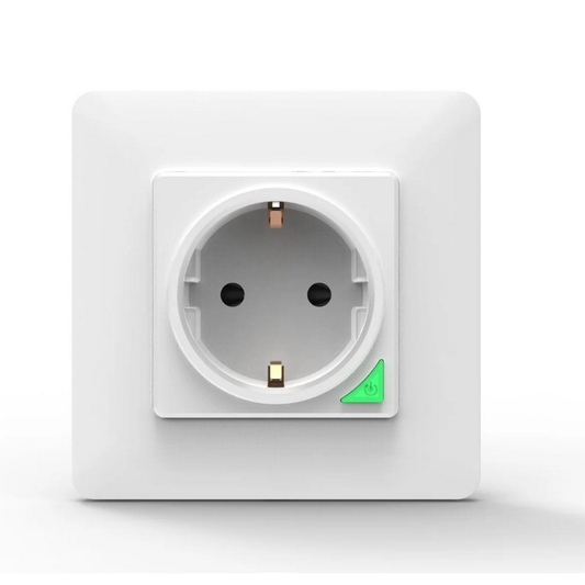 Tomada de Parede Inteligente Moes - Wi-Fi - Branco - 16A - Tuya / Smartlife