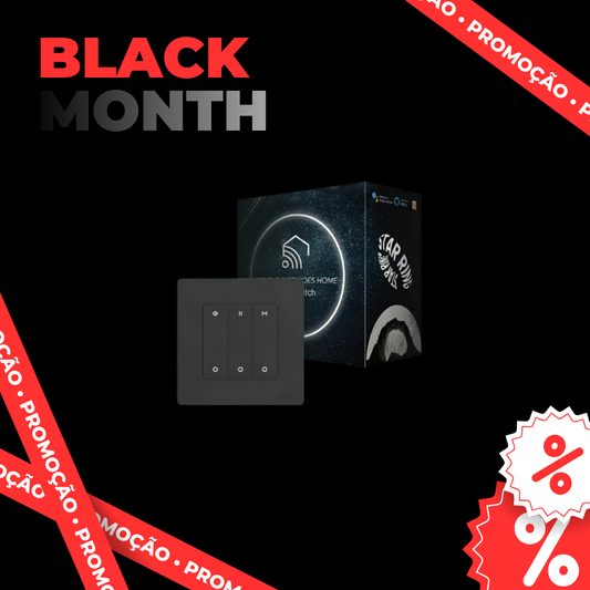 Interruptor Estores Star Ring - Zigbee 3.0 - Cinzento