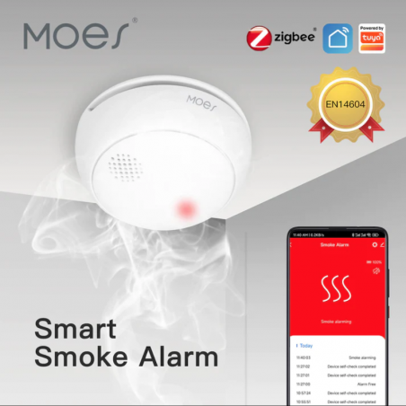 Detetor de fumo Zigbee - Tuya / Smartlife