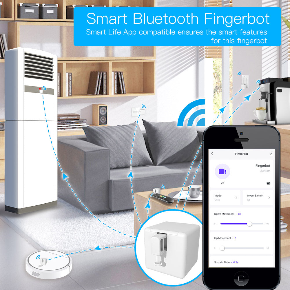Robot de dedo inteligente con Bluetooth Moes - Tuya / Smartlife