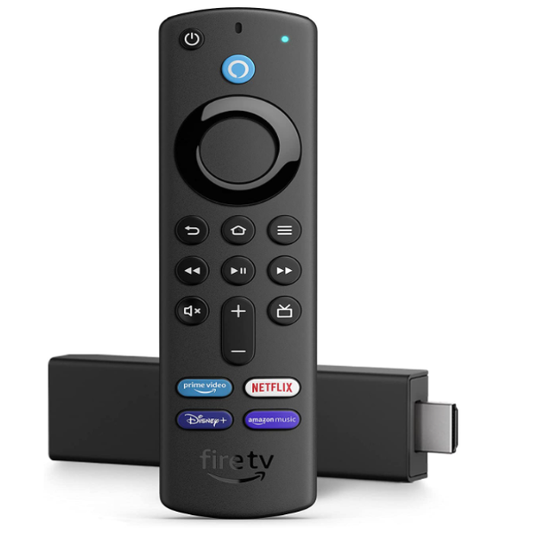Fire TV Stick 4K con control remoto por voz de Alexa (incluye controles de TV)