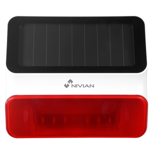 Sirena solar para exteriores con función de sistema autónomo sin central para kit de alarma Tuya/Smartlife