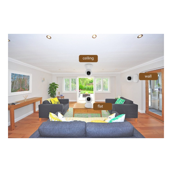 Cámara interior PTZ HD de 360° Woox/Tuya/Smart Life/Negra