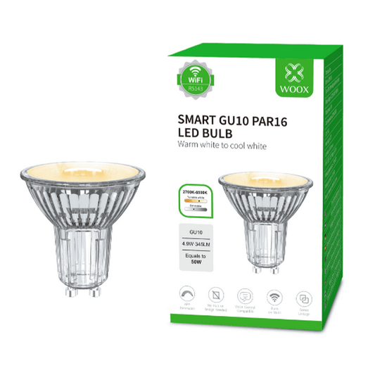 Bombilla LED GU10 Woox 4,9 W Blanco cálido 2700 K + Blanco frío 6500 K