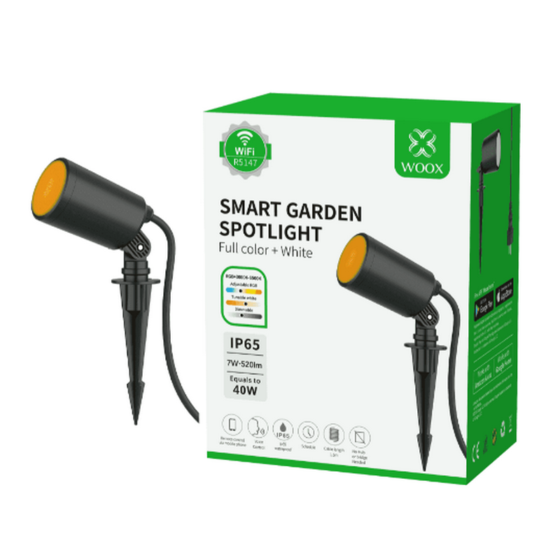 Holofote Inteligente Woox para Jardim