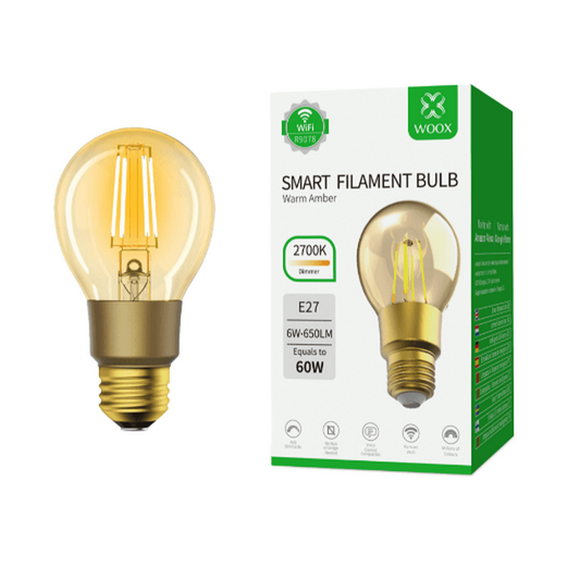 Bombilla LED de filamento Woox E27 inteligente/TUYA/Smart Life