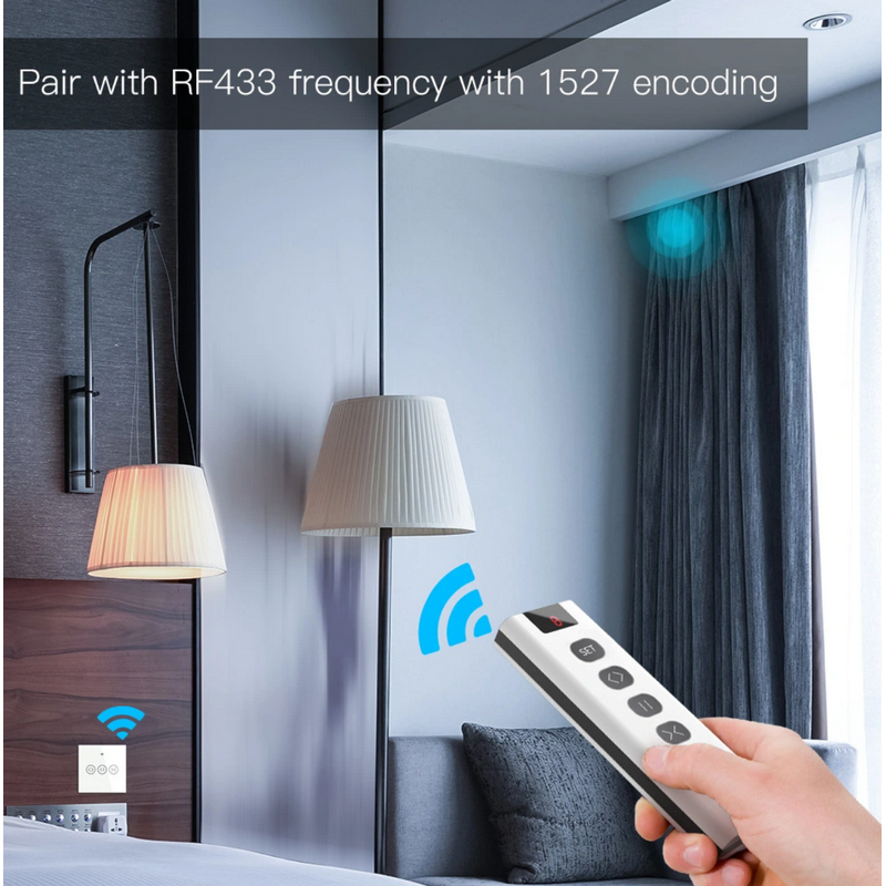 Control remoto RF Moes con 9 canales para persianas - Tuya/Smartlife