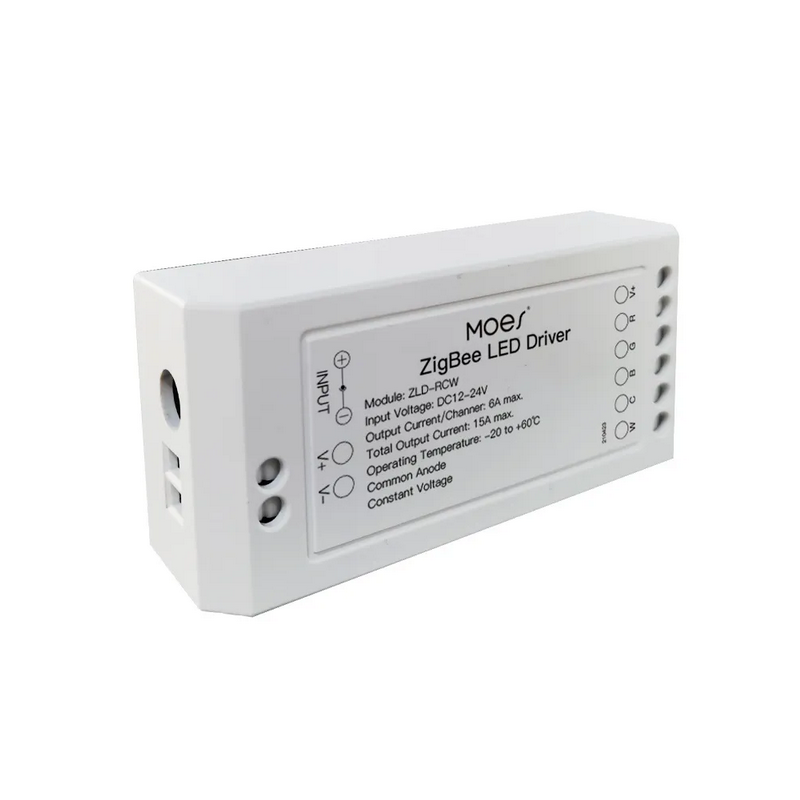 Controlador de tira de luz RGB CCT de Moes - Zigbee - Tuya / Smartlife